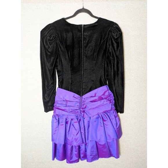 Rampage Black and Purple Prom Dress - Picture 8 of 10